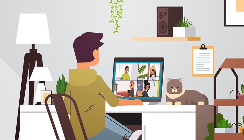 WORKING FROM HOME CONCEPT