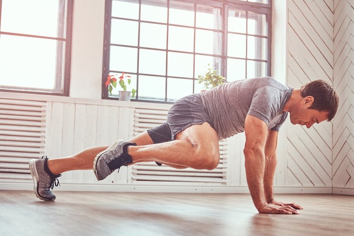 MAN DOING FUNCTIONAL EXERCISES