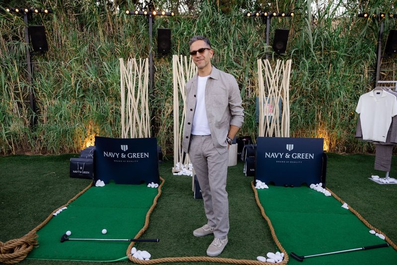 Navy & Green