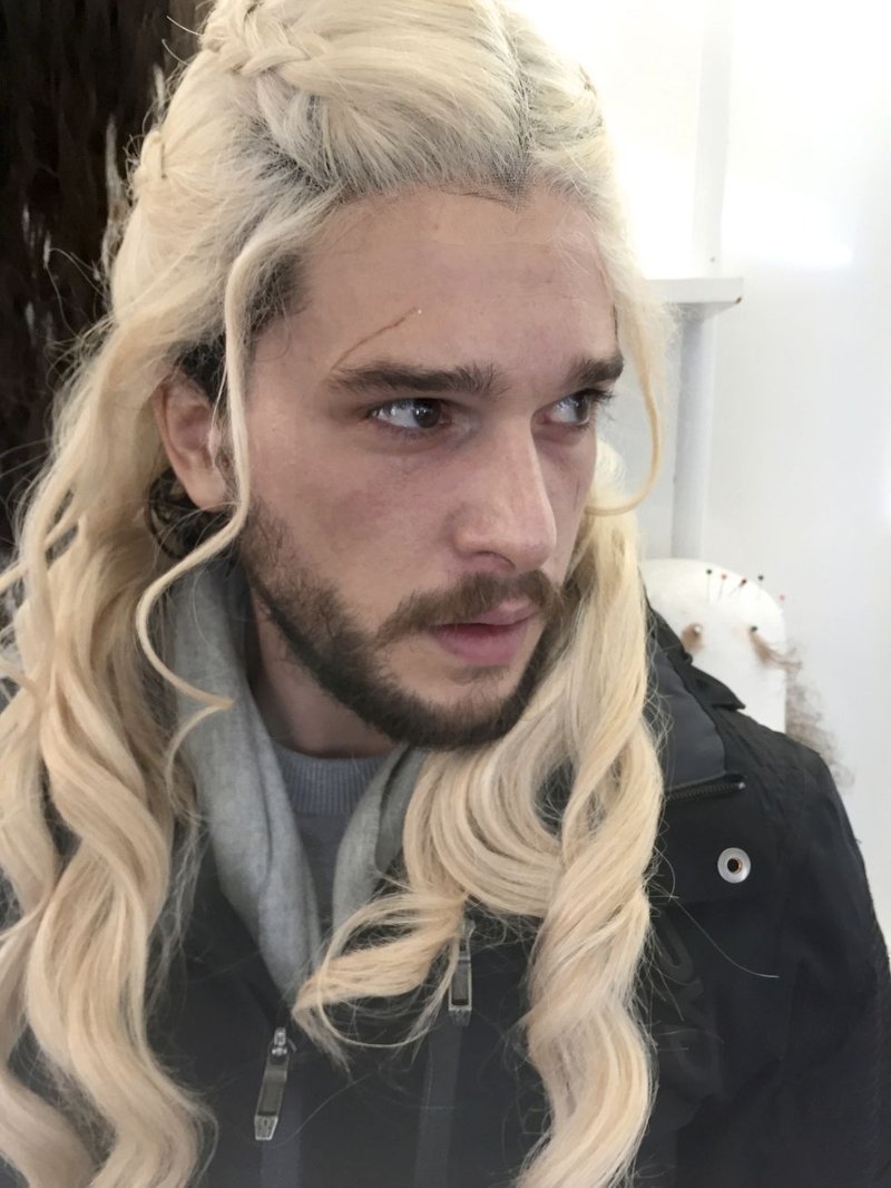 Kit Harington Dainerys περούκα Game of Thrones