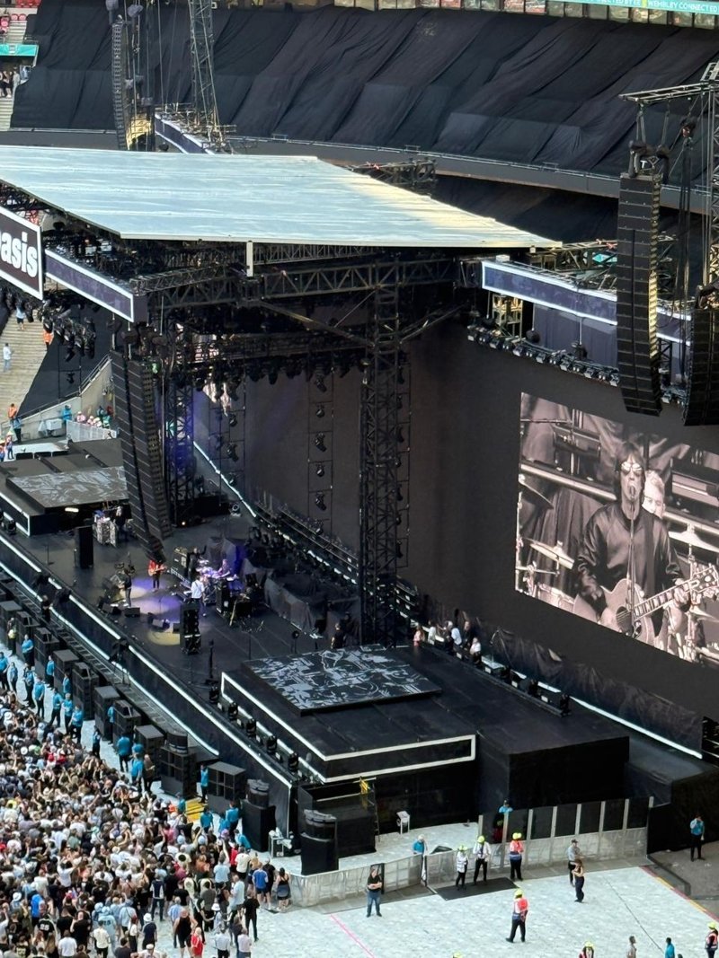 Φωτογραφία από το live των Oasis