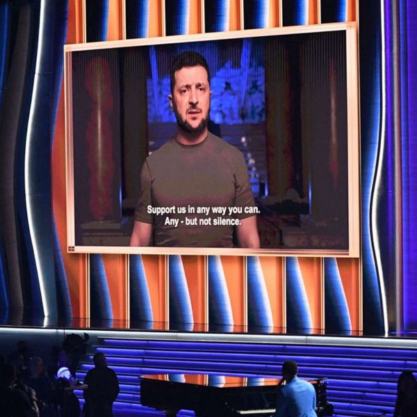 Η ομιλία του Volodymyr Zelenskyy στα Grammys