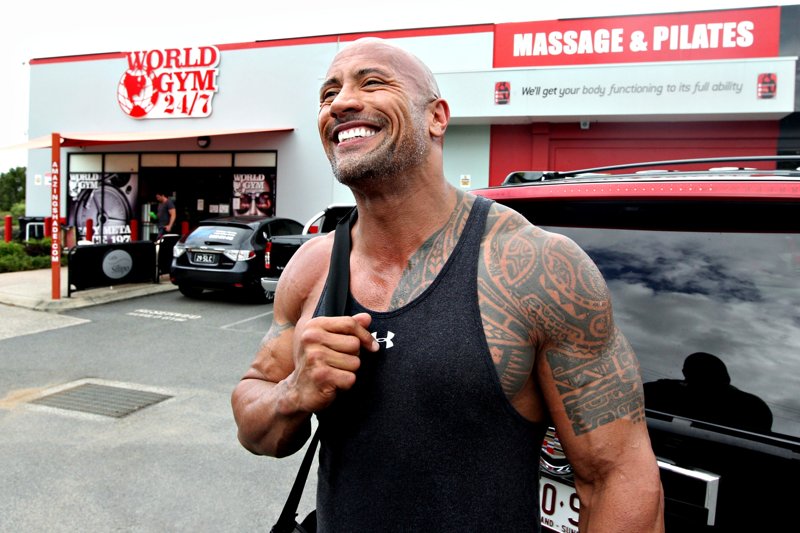 The Rock επιστροφή στο γυμναστήριο