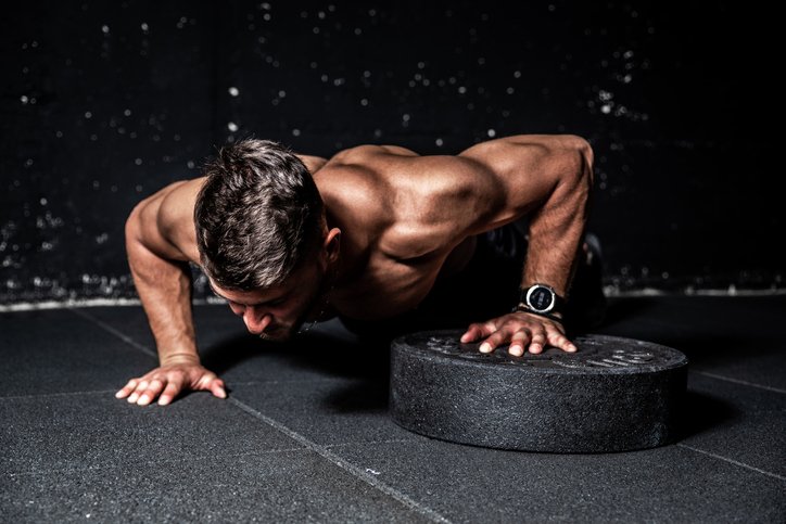 MAN DOING PUSH-UPS