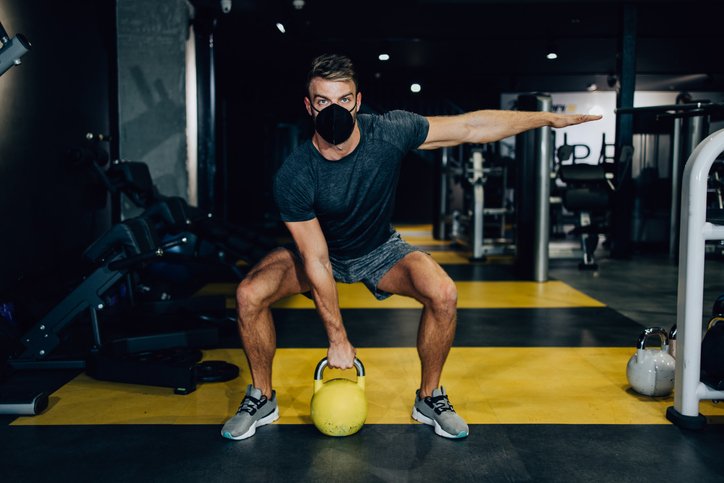 MAN WORKING OUT