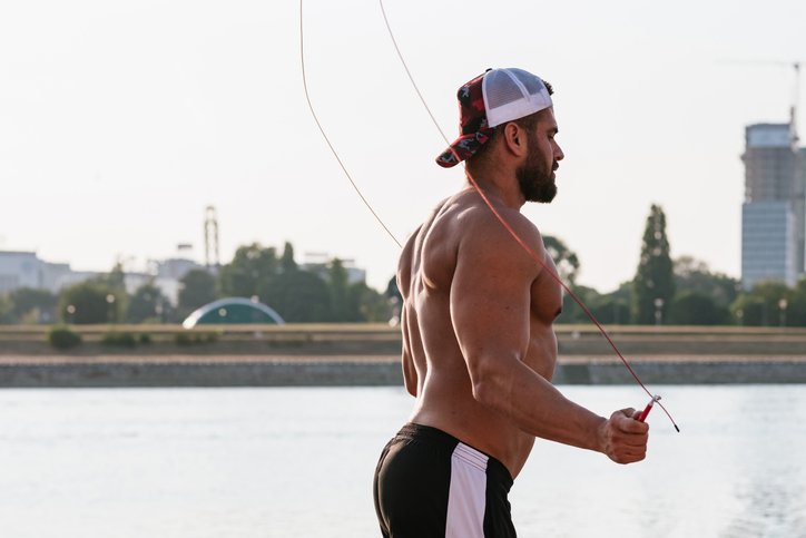 MAN JUMPING ROPE